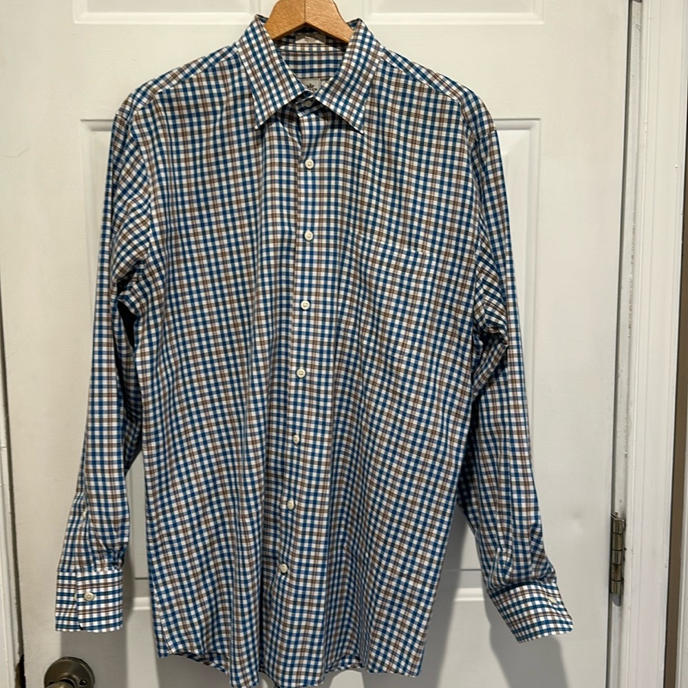 Peter Millar Long Sleeve Button Down Dress Shirt